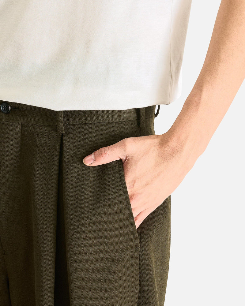 Comme des Garcons HOMME PLUS Men's Pants Wool Pants in Khaki
