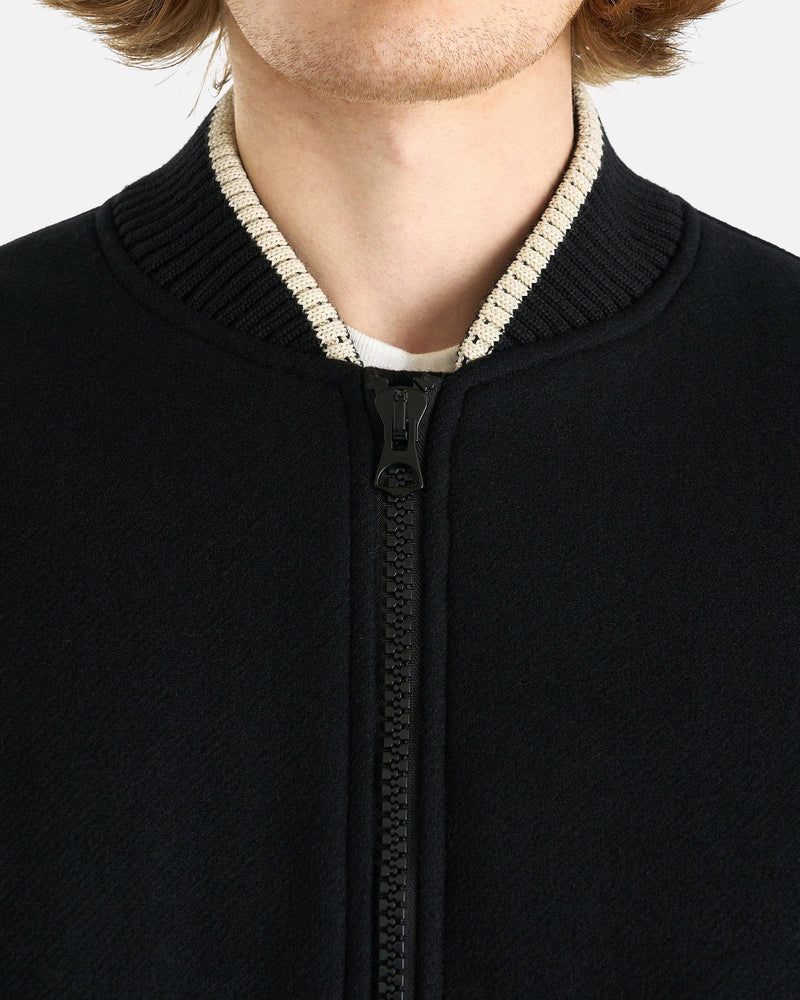 Dries Van Noten Men's Jackets Wool Vellow Jacket in Black