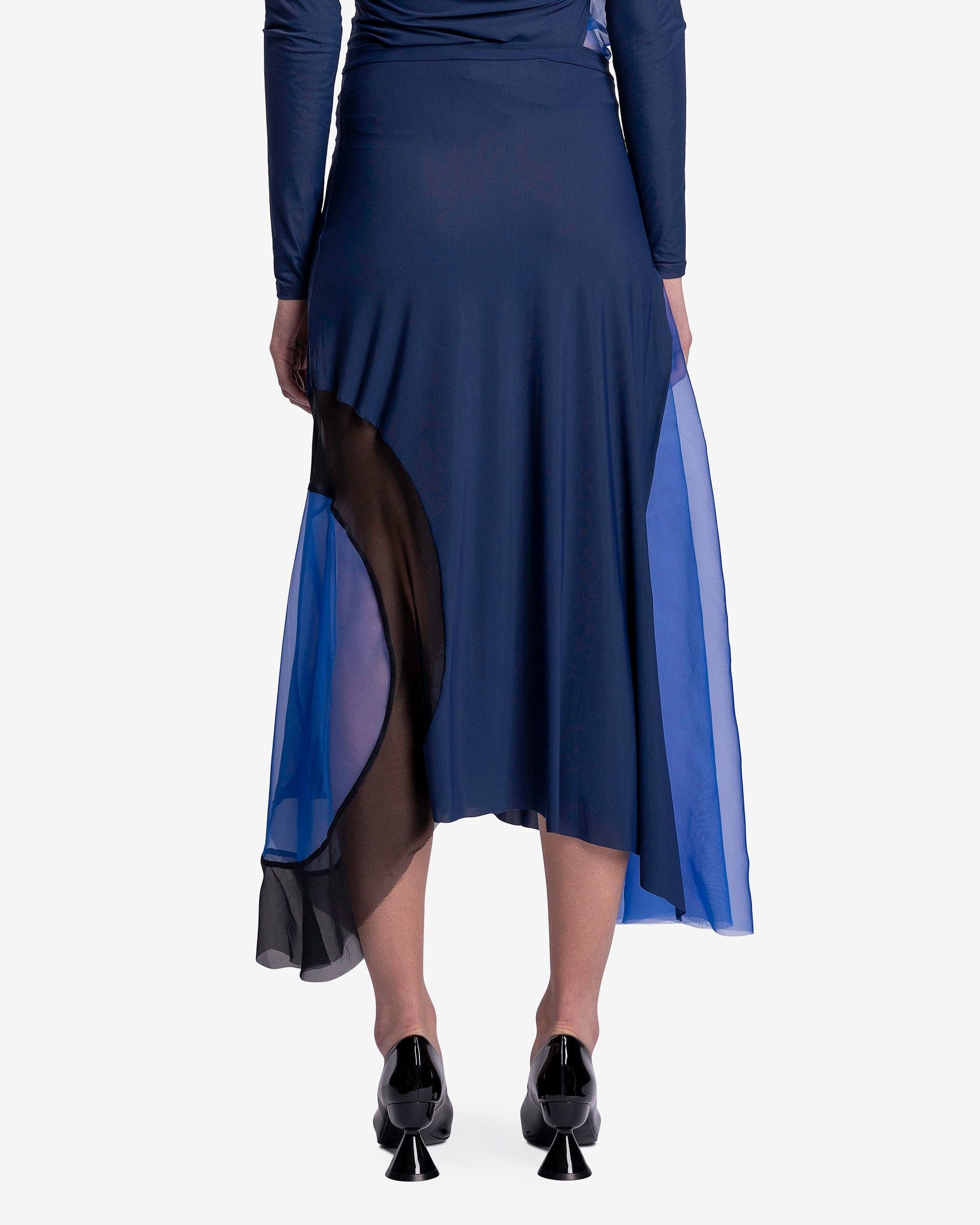 Paula Canovas Del Vas Women Skirts Woozy Skirt in Blue/Black - RECEIVED