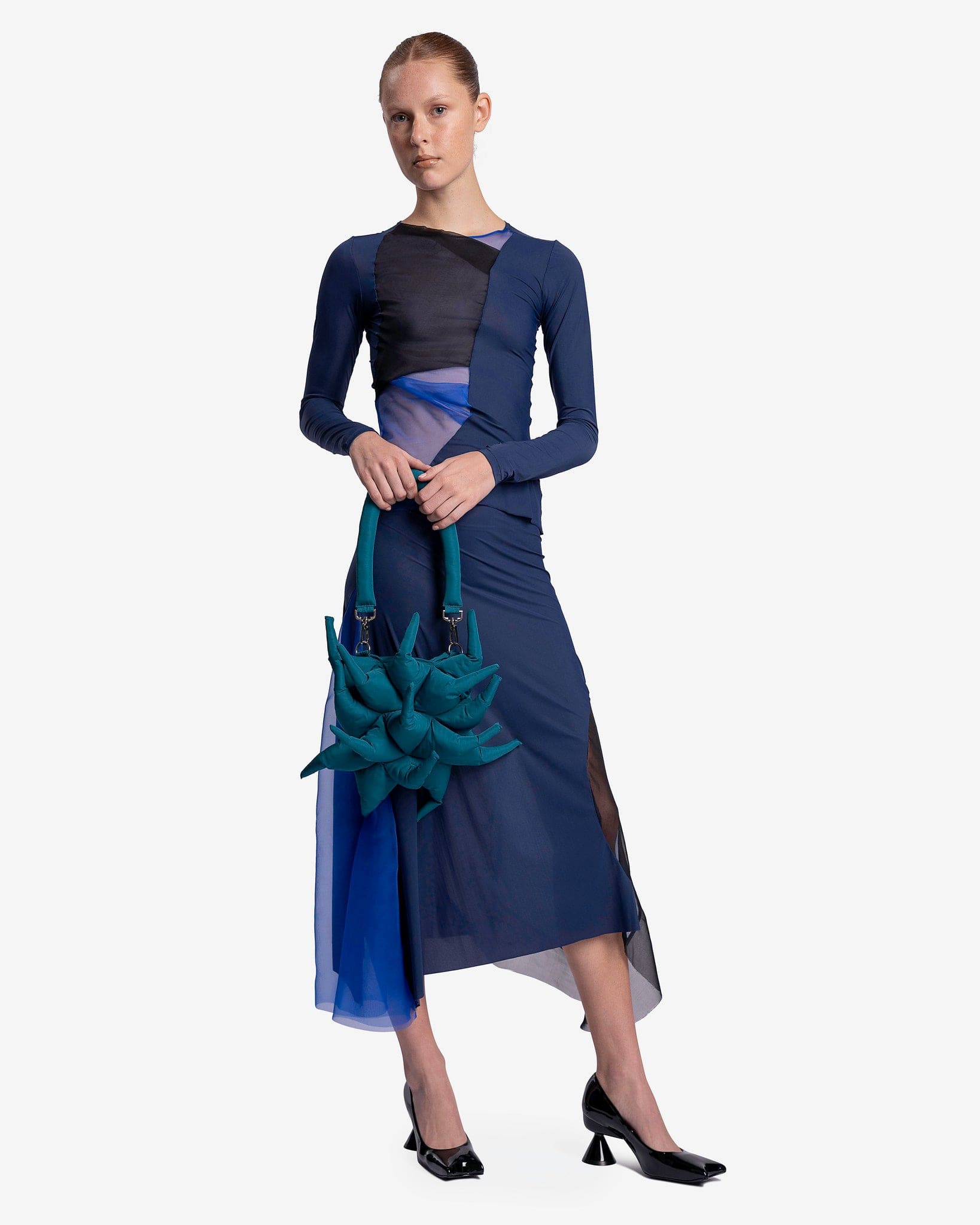 Paula Canovas Del Vas Women Skirts Woozy Skirt in Blue/Black - RECEIVED