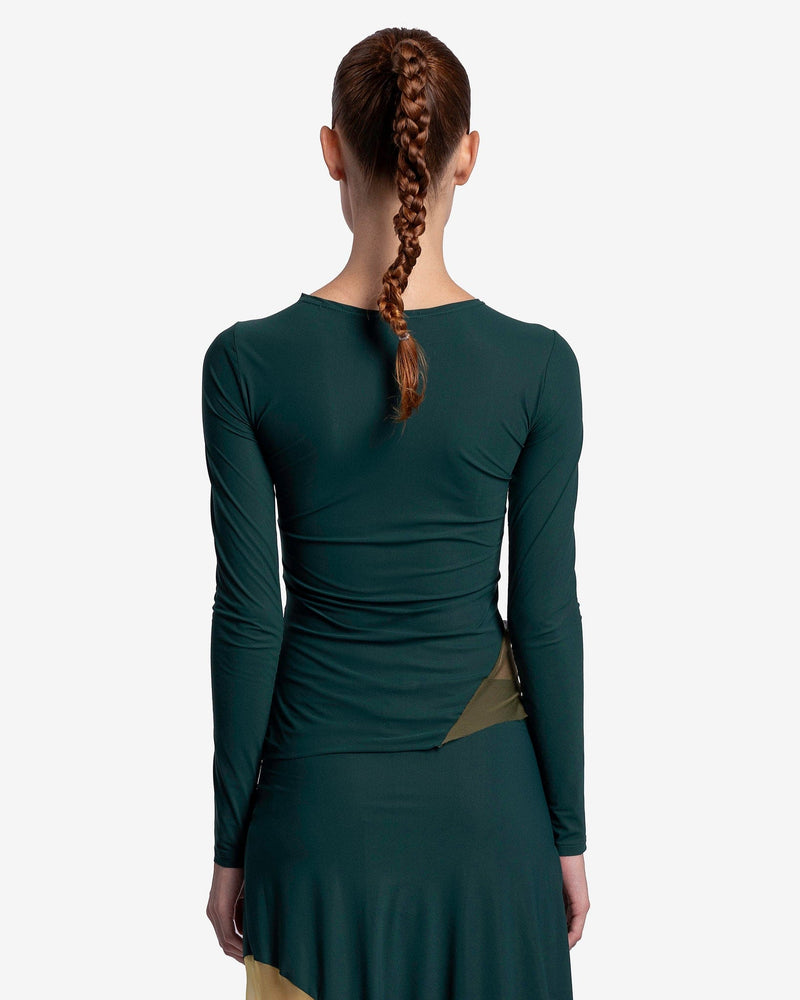 Paula Canovas Del Vas Women Tops Woozy Top in Yellow/Forest