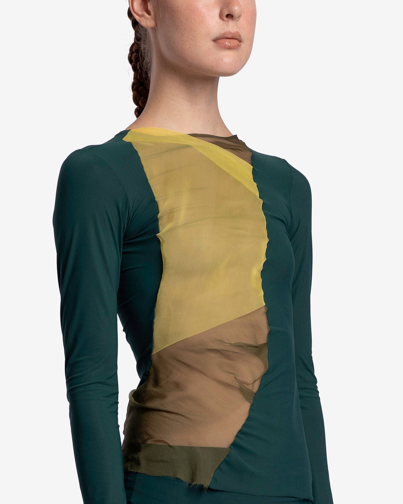 Paula Canovas Del Vas Women Tops Woozy Top in Yellow/Forest