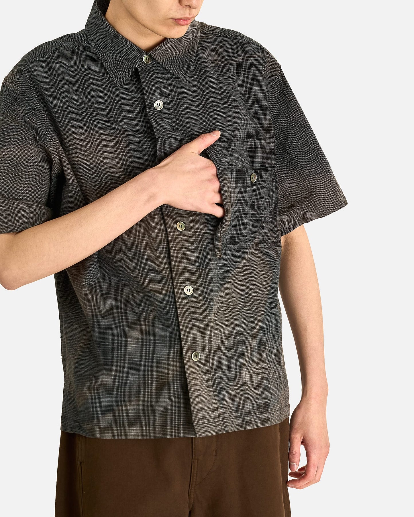 JiyongKim Men's Shirts Work Shirt in Black