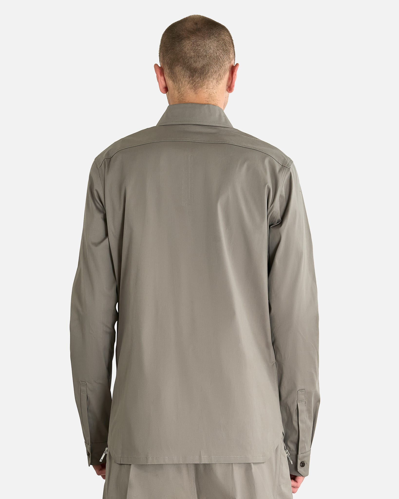 Rick Owens Men's Shirts Work Shirt in Steel