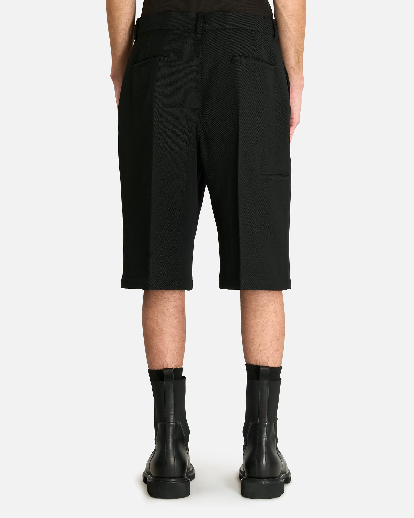 Rick Owens Men's Shorts Work Shorts in Black