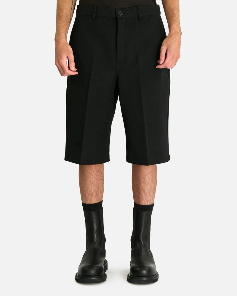 Rick Owens Men's Shorts Work Shorts in Black