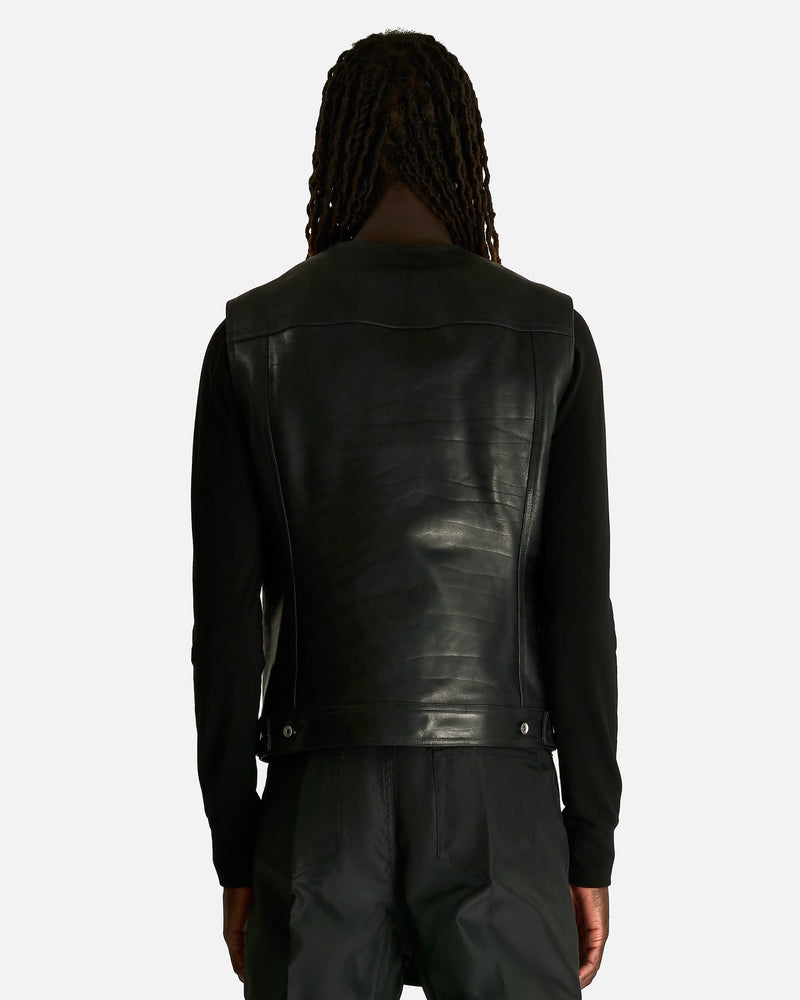 Rick Owens Men's Jackets Work Vest in Black