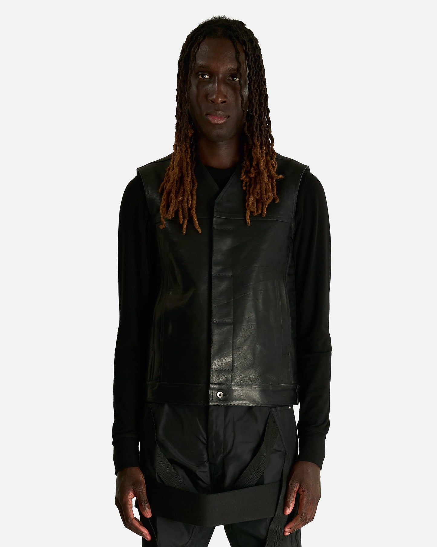 Rick Owens Men's Jackets Work Vest in Black