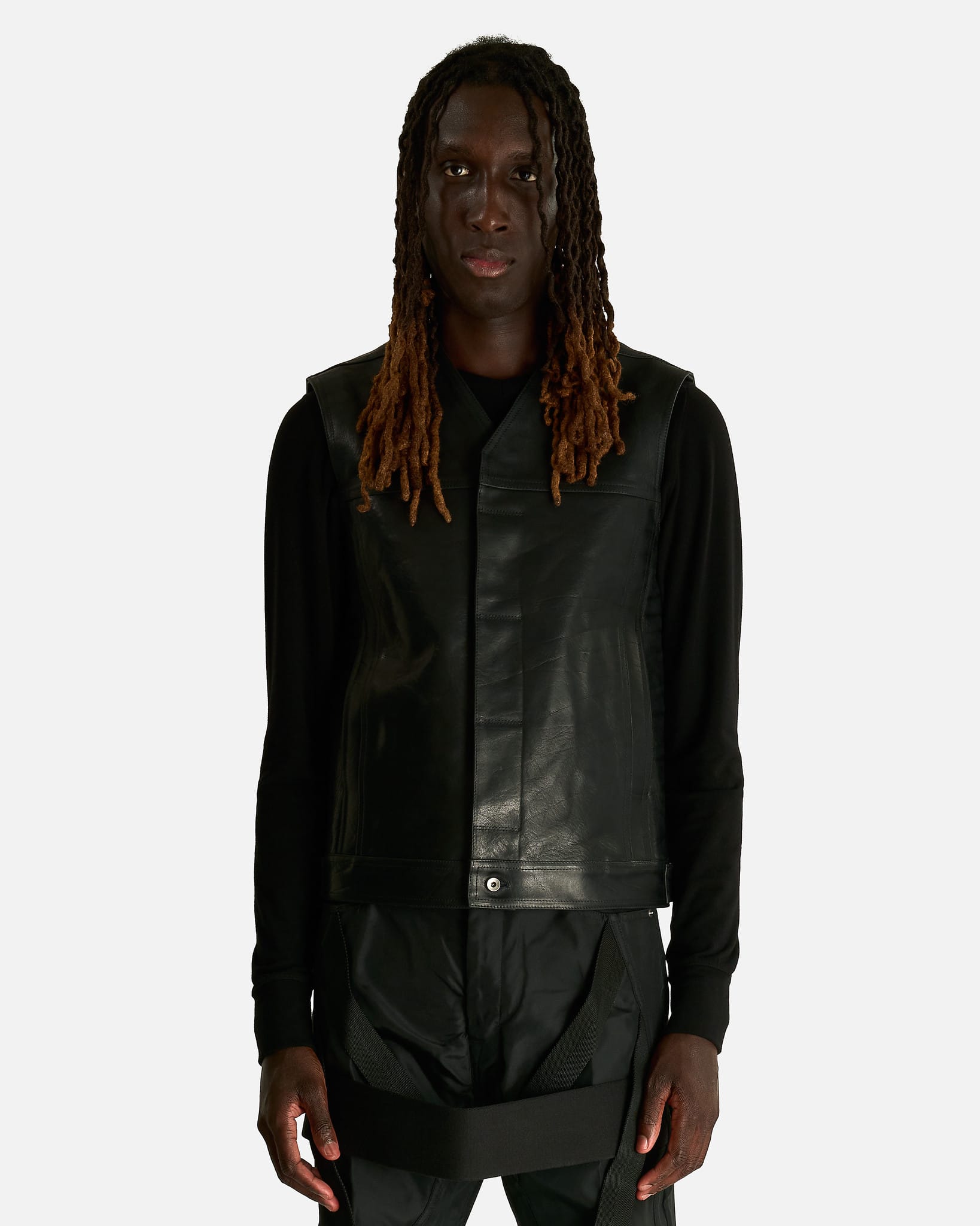 Rick Owens Men's Jackets Work Vest in Black