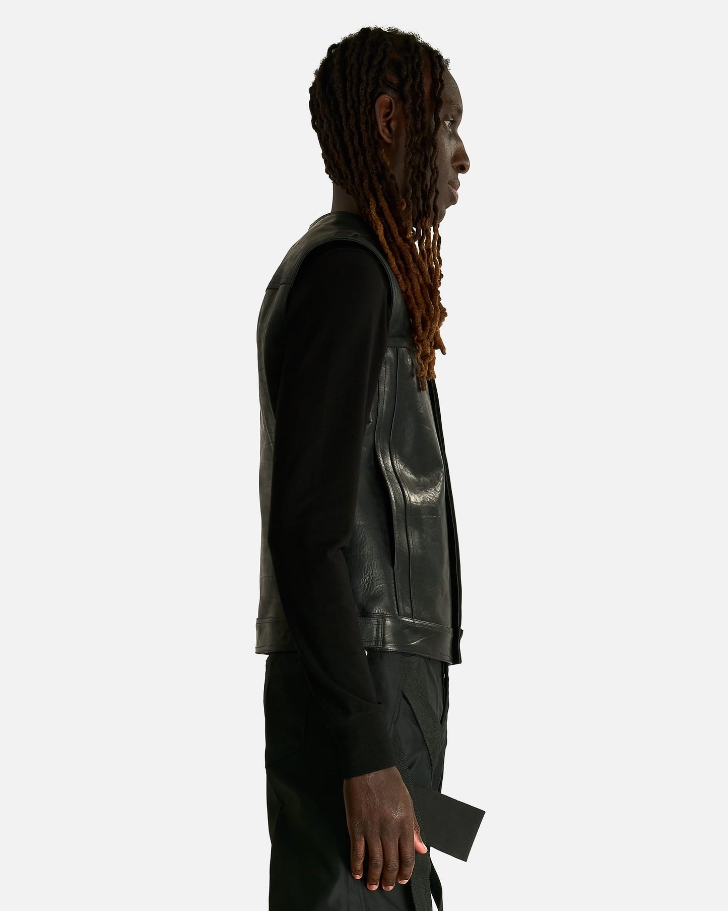 Rick Owens Men's Jackets Work Vest in Black