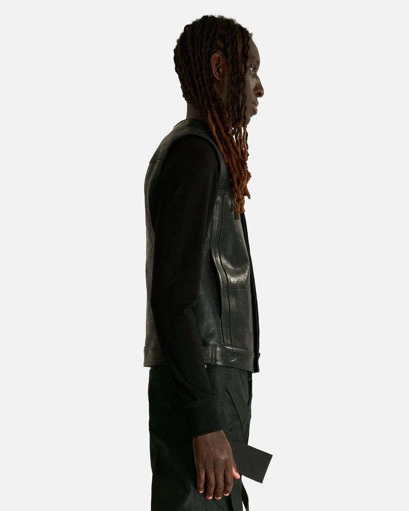Rick Owens Men's Jackets Work Vest in Black
