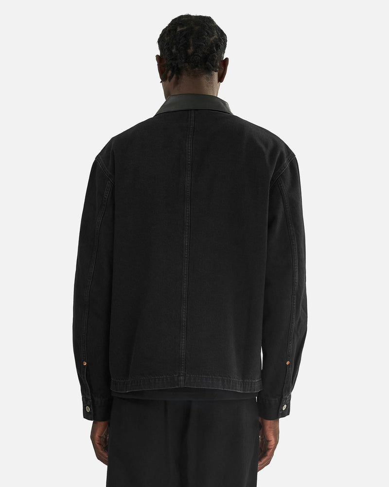 LEMAIRE Men's Shirts Workwear Overshirt in Black
