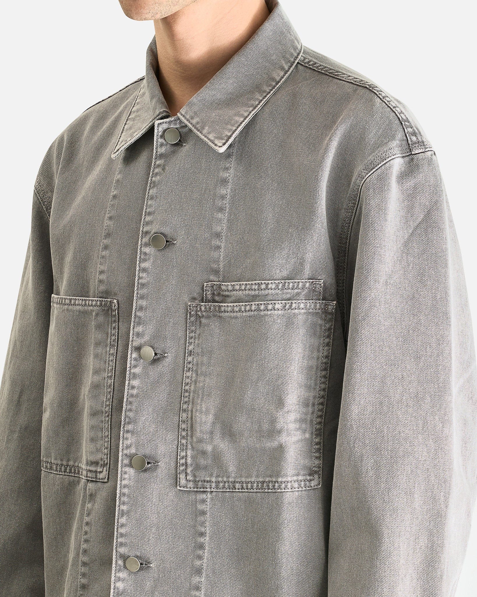 LEMAIRE Men's Shirts Workwear Overshirt in Heather