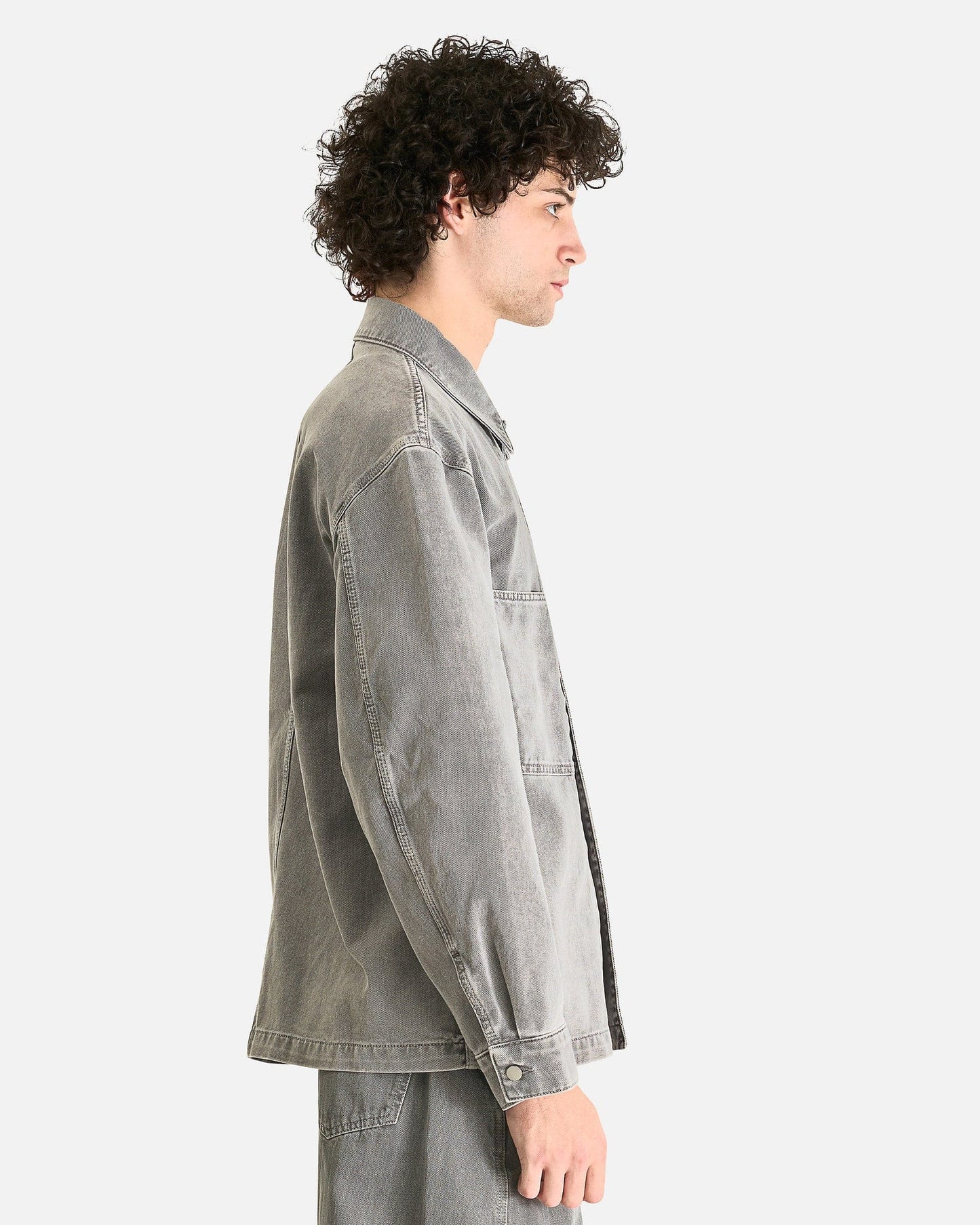 LEMAIRE Men's Shirts Workwear Overshirt in Heather