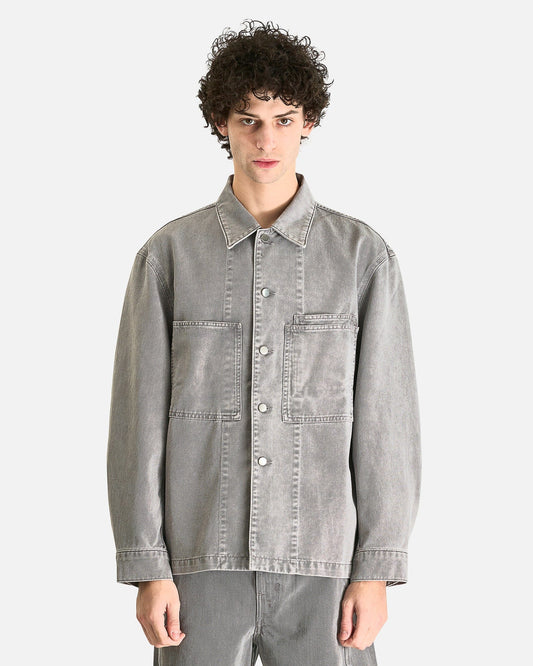 LEMAIRE Men's Shirts Workwear Overshirt in Heather
