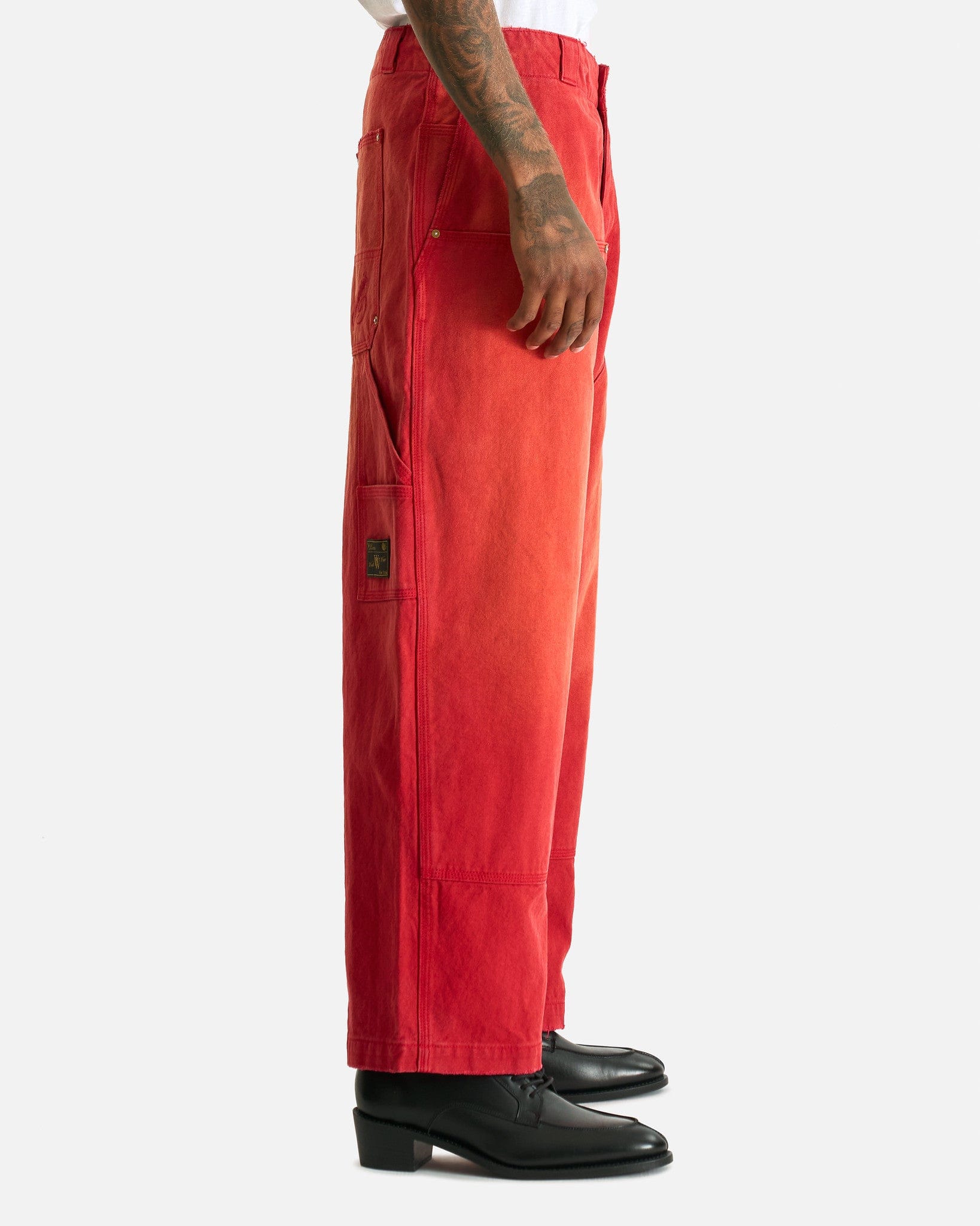 Willy Chavarria Men's Pants Workwear Toluca Pant in Red