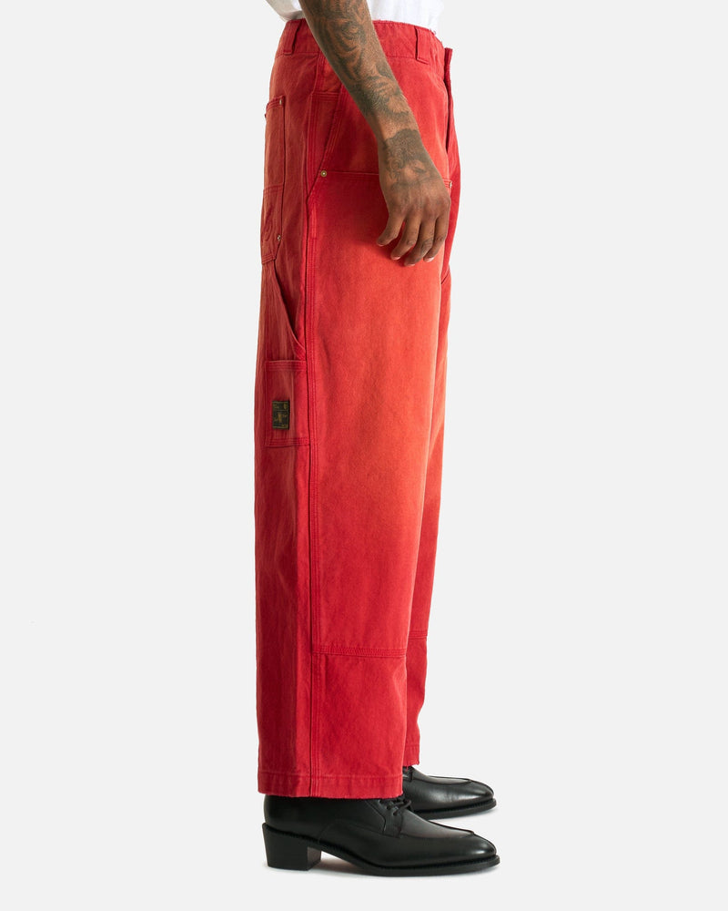Willy Chavarria Men's Pants Workwear Toluca Pant in Red