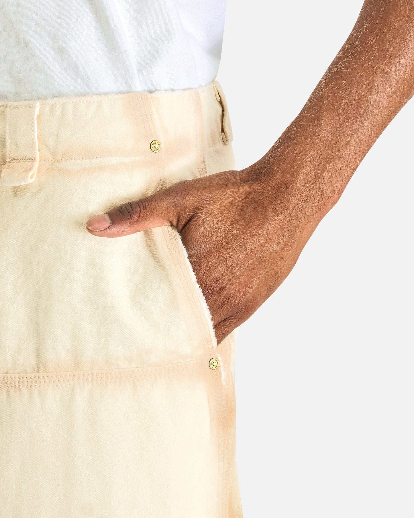 Willy Chavarria Men's Pants Workwear Toluca Pant in White