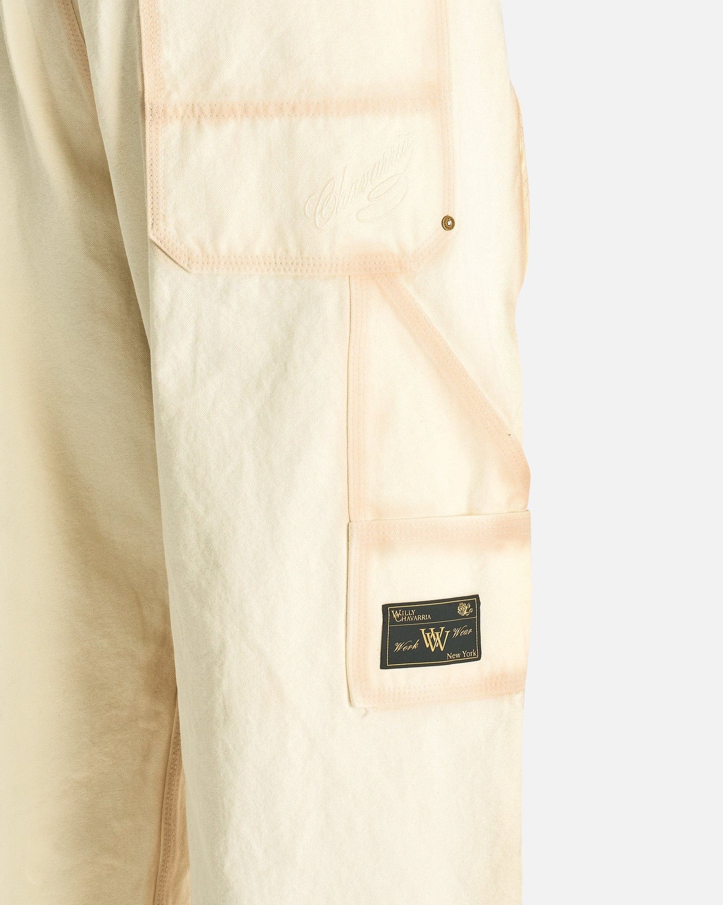 Willy Chavarria Men's Pants Workwear Toluca Pant in White