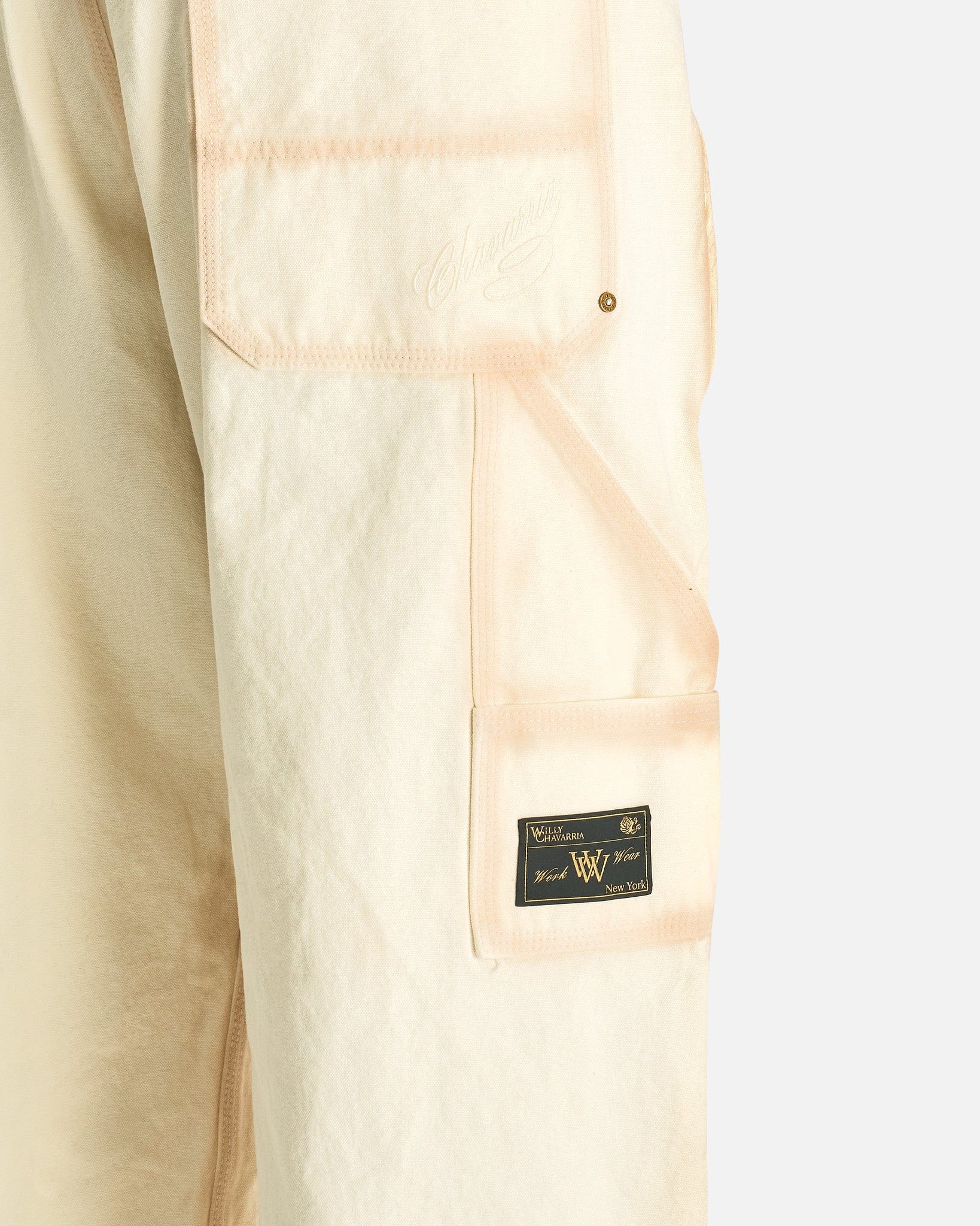 Willy Chavarria Men's Pants Workwear Toluca Pant in White