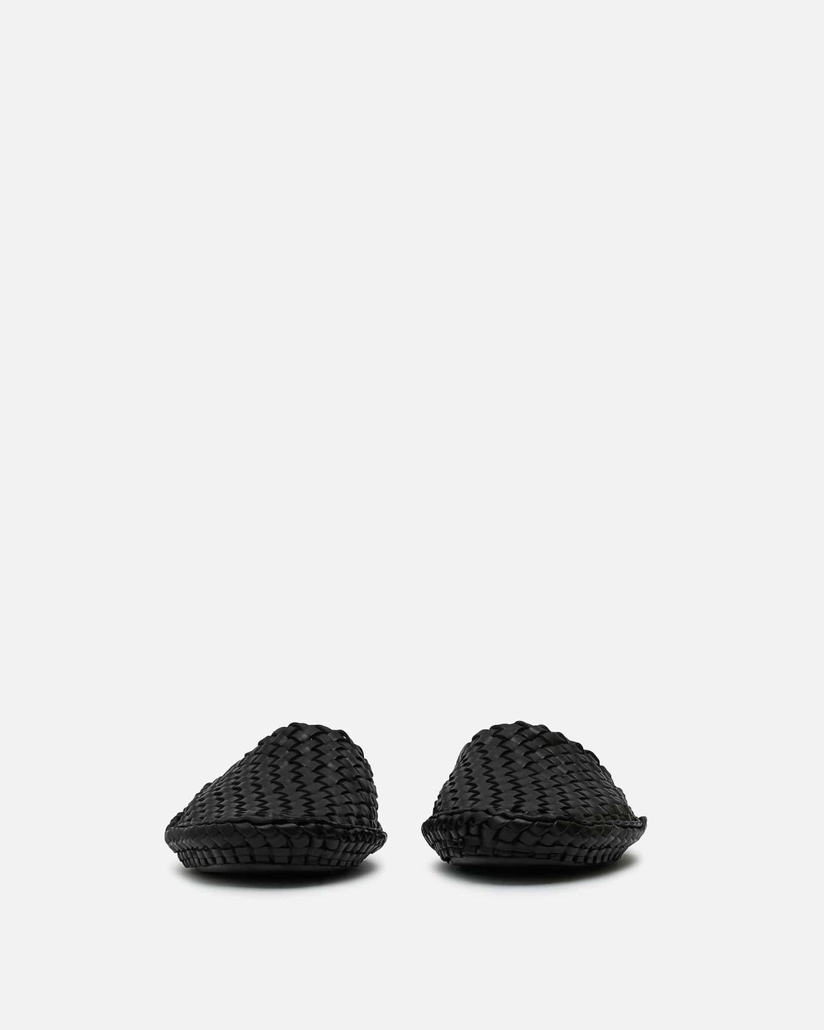 The Row Men's Shoes Woven Slip On in Black