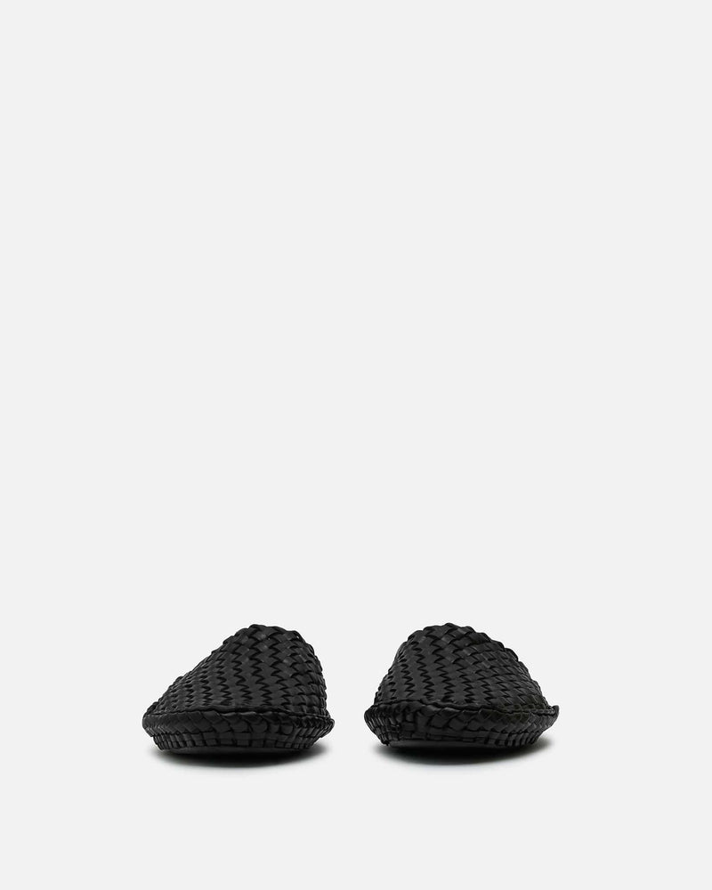 The Row Men's Shoes Woven Slip On in Black