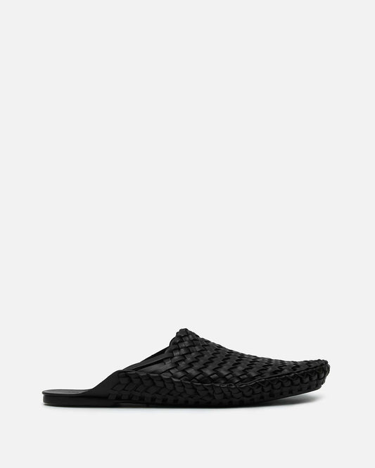 The Row Men's Shoes Woven Slip On in Black