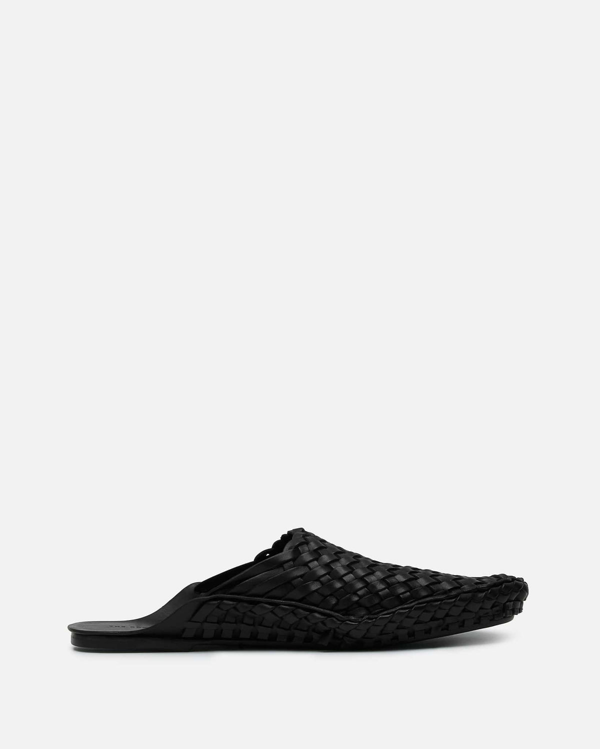 The Row Men's Shoes Woven Slip On in Black