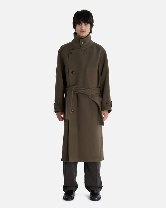 LEMAIRE Men's Coat Wrap Coat in Thyme