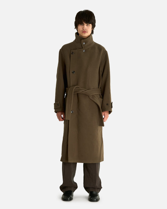 LEMAIRE Men's Coat Wrap Coat in Thyme