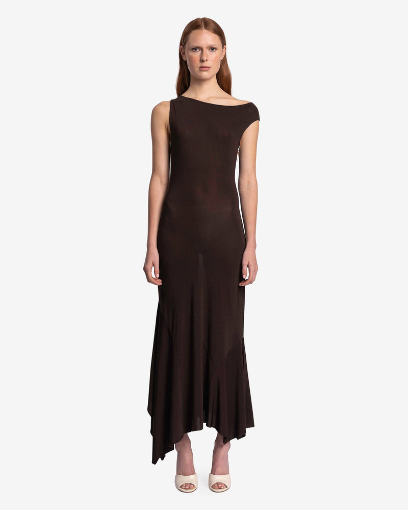 Paloma Wool Women Dresses Yausi Viscose Asymmetrical in Brown
