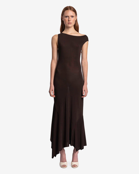 Yausi Viscose Asymmetrical in Brown – SVRN