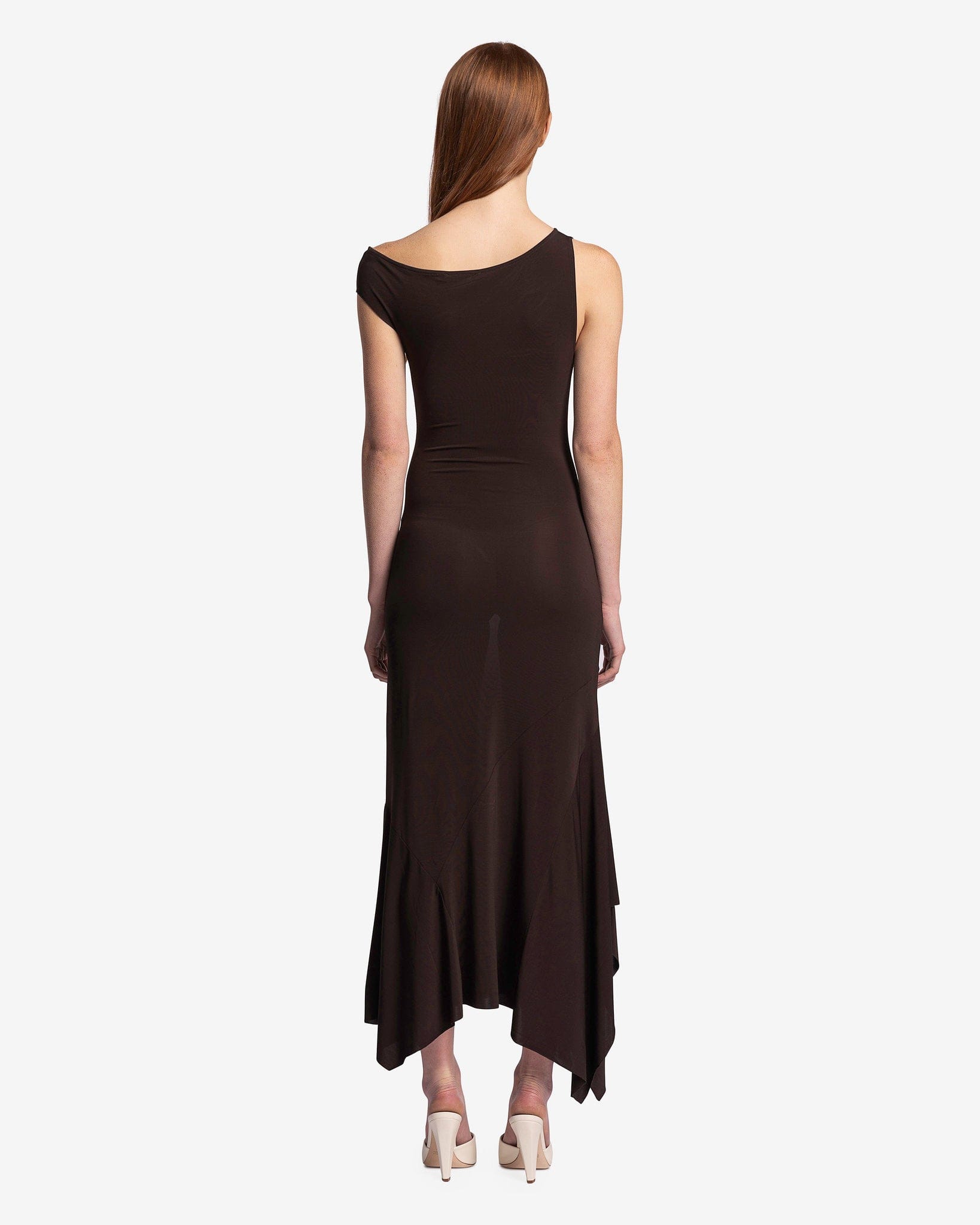 Yausi Viscose Asymmetrical in Brown SVRN Yausi Viscose Asymmetrical in Brown SVRN