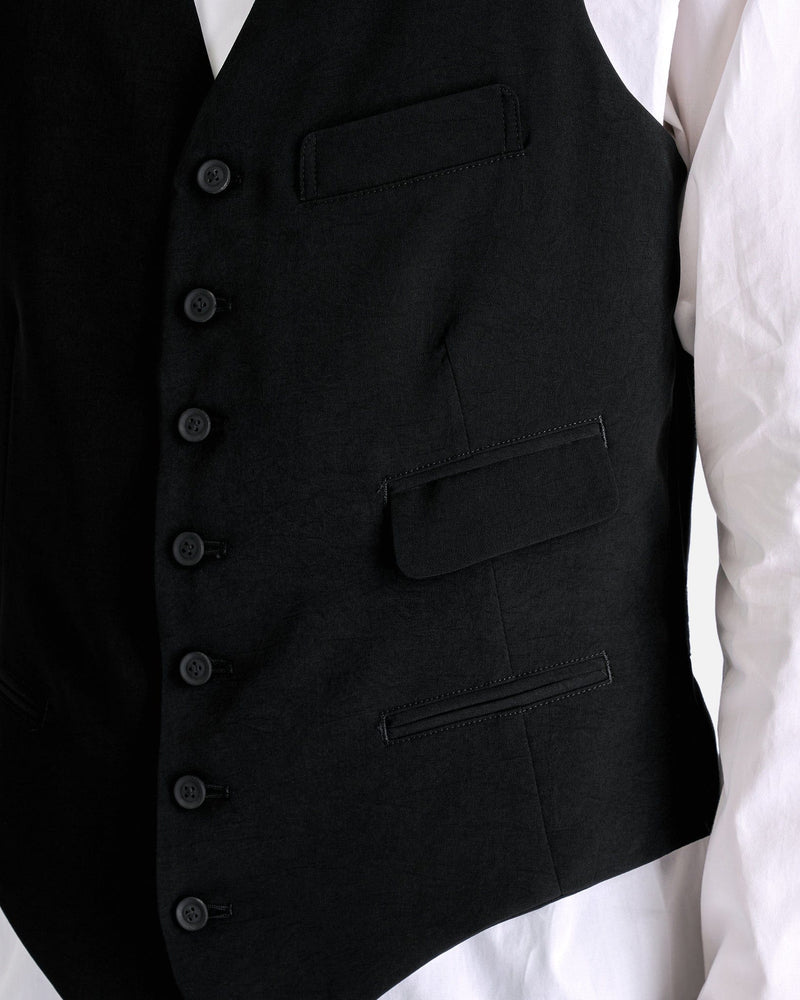 Yohji Yamamoto Pour Homme Men's Jackets Z-7BSV in Black