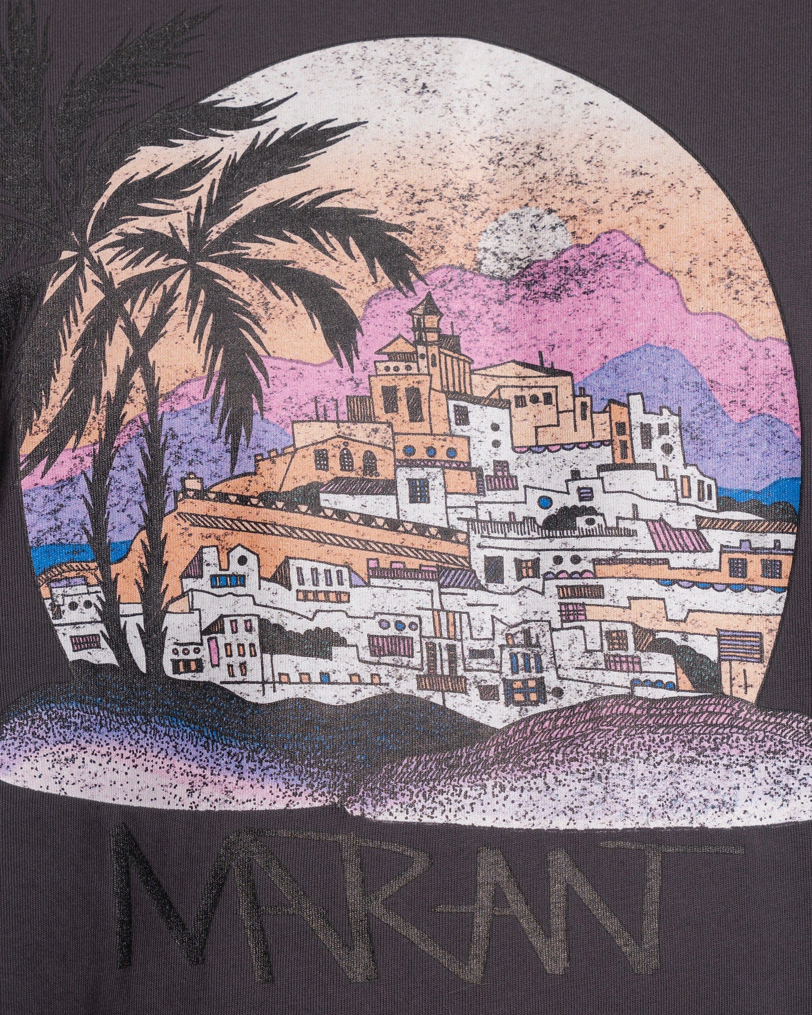 Isabel Marant Homme Men's T-Shirts Zafferh T-Shirt in Faded Black