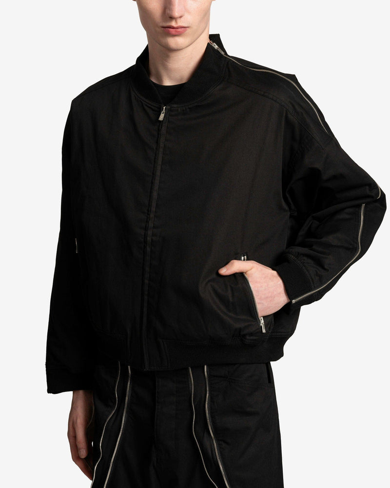 FFFPOSTALSERVICE Men's Jackets Zip MA-1 in Black