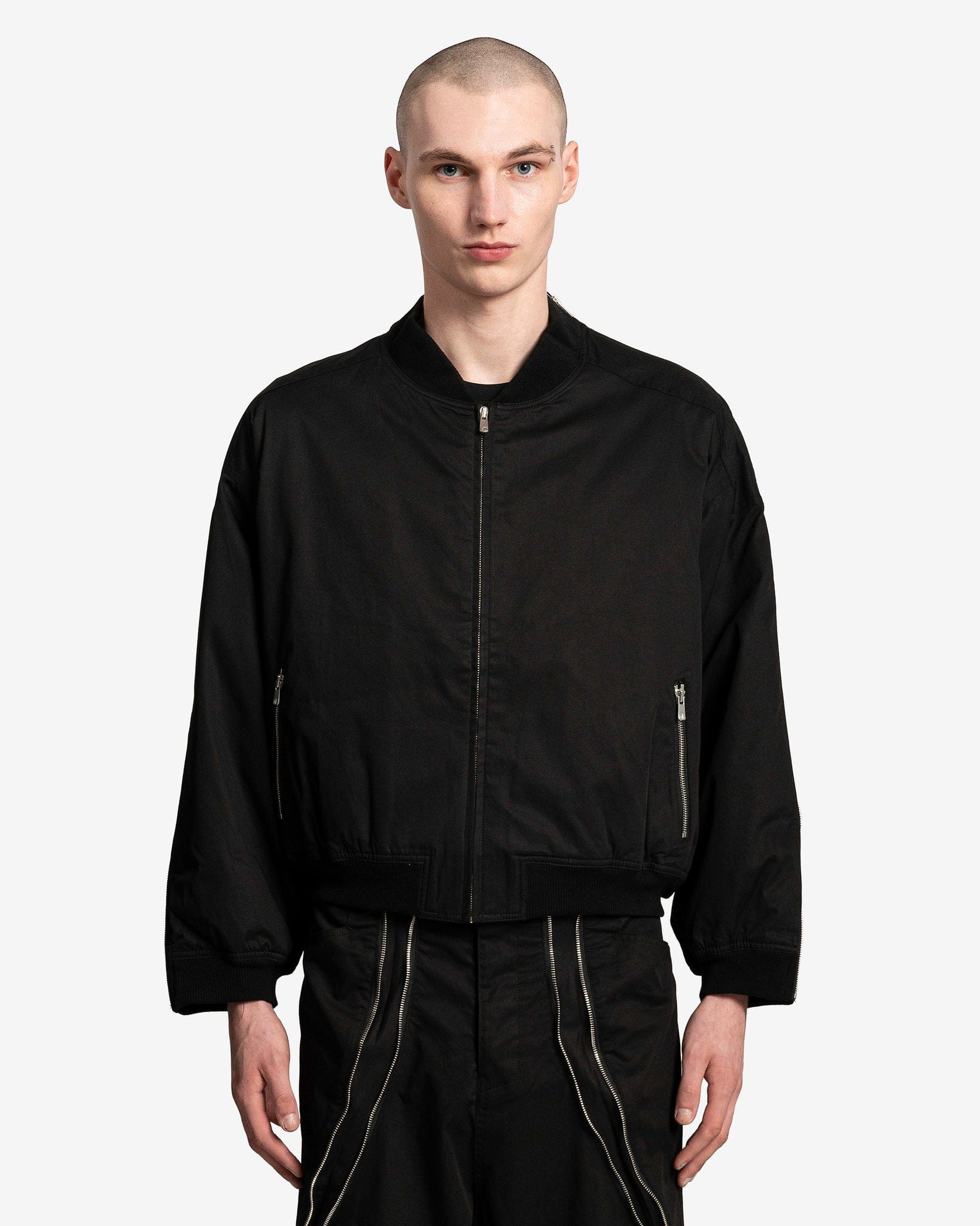 FFFPOSTALSERVICE Men's Jackets Zip MA-1 in Black
