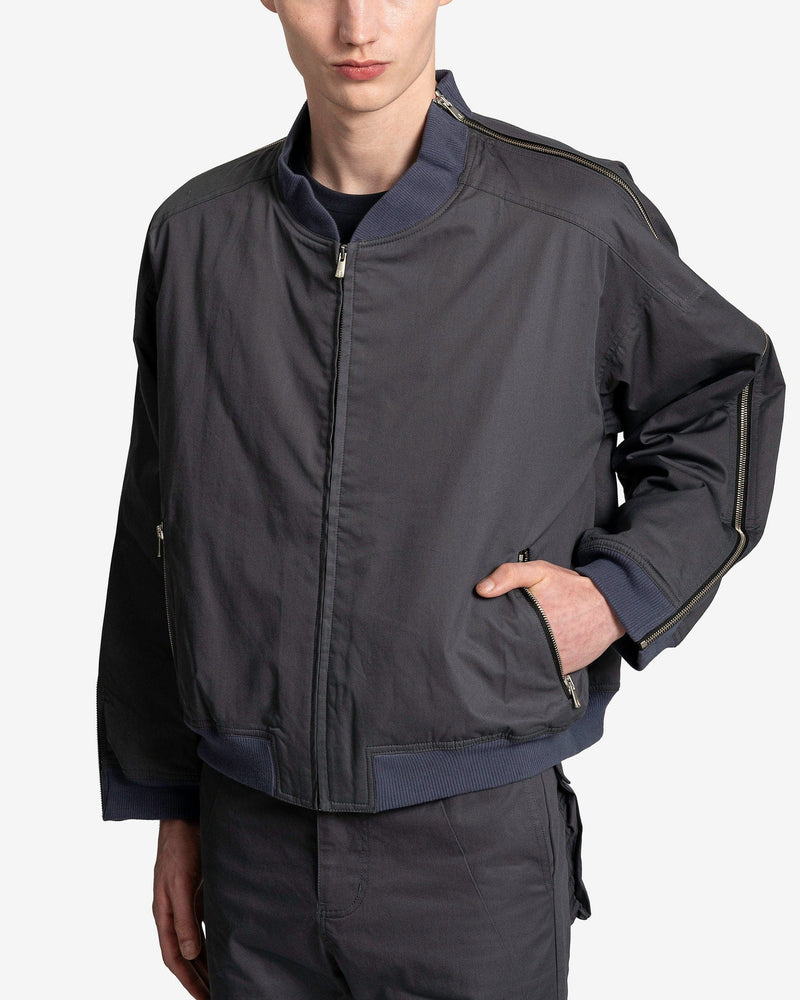 FFFPOSTALSERVICE Men's Jackets Zip MA-1 in Ghost Lilac