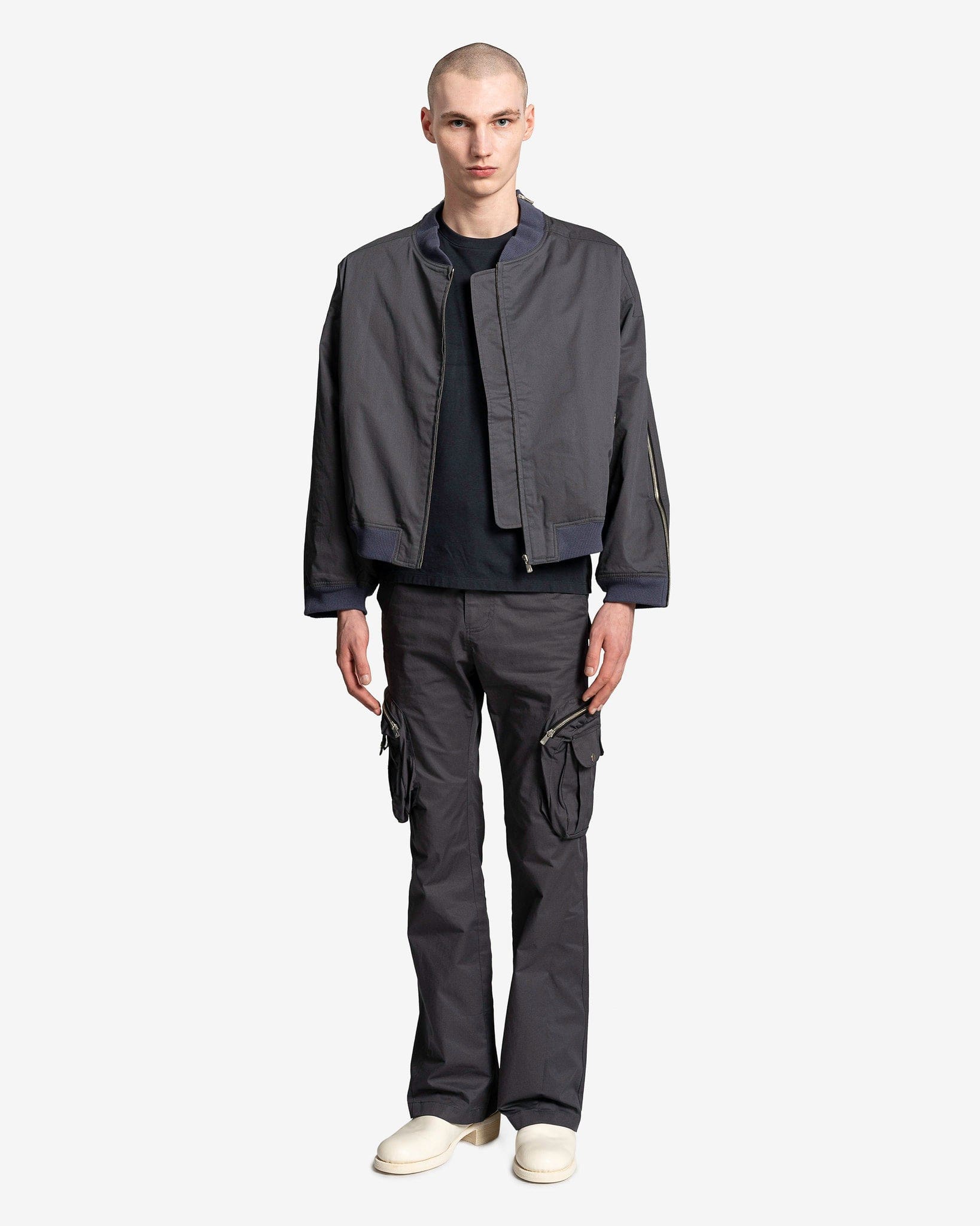 FFFPOSTALSERVICE Men's Jackets Zip MA-1 in Ghost Lilac