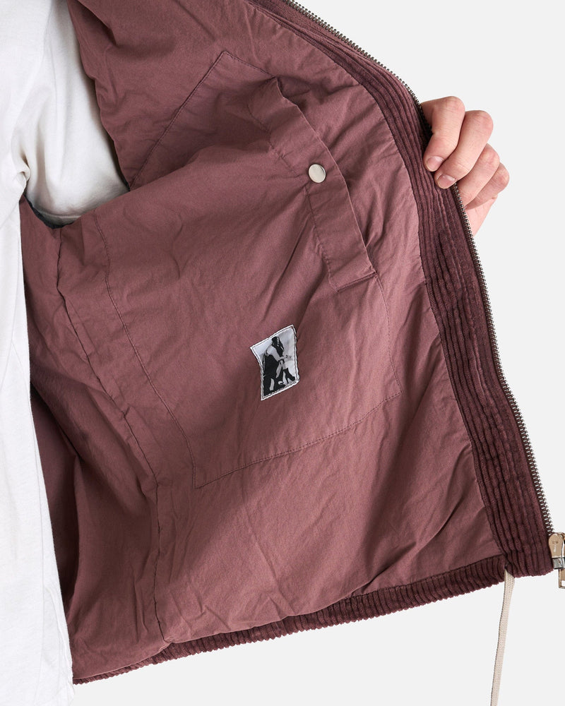 Rick Owens DRKSHDW Men's Jackets Zipfront Jacket in Mauve