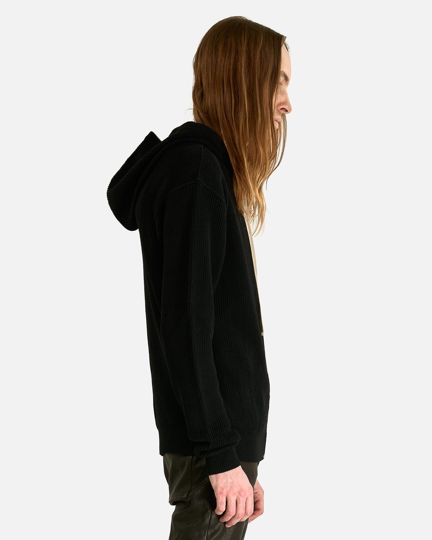 Rick Owens Men's Sweatshirts Zipped Hood in Black