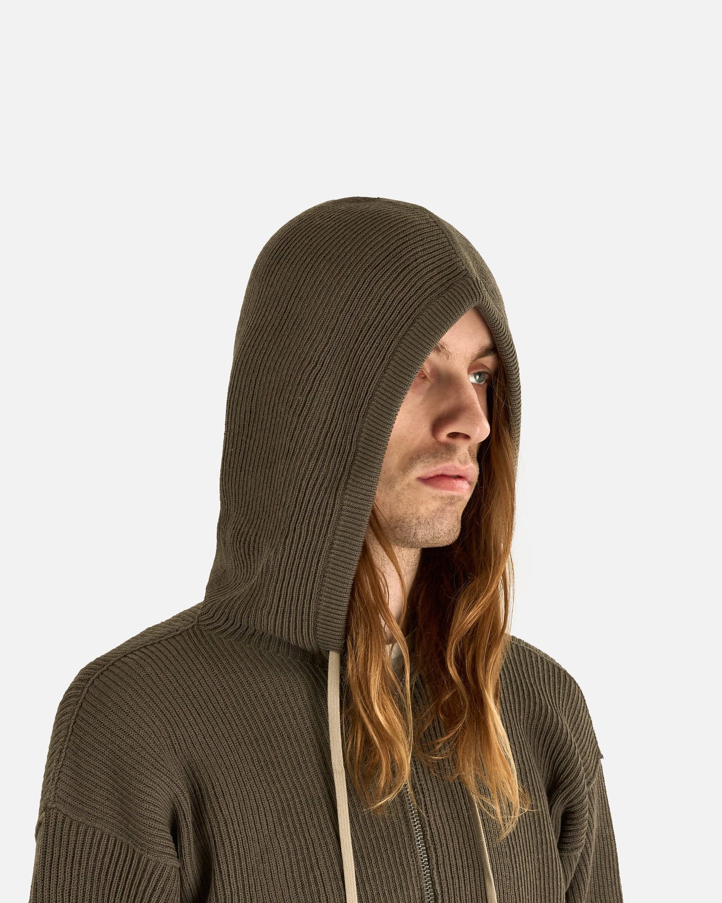 Rick Owens Men's Sweatshirts Zipped Hood in Dust