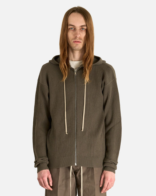 Rick Owens Men's Sweatshirts Zipped Hood in Dust