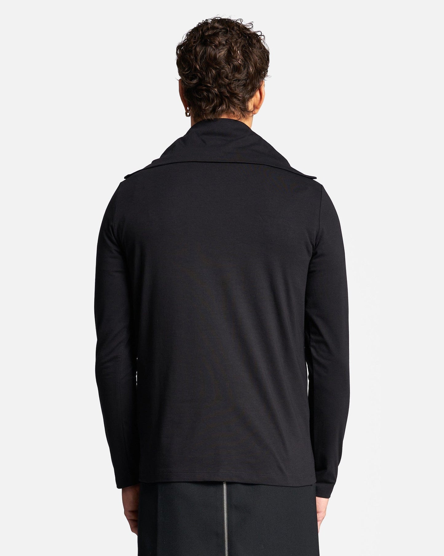 Jil Sander Men's T-Shirts Zipped T-Shirt in Black