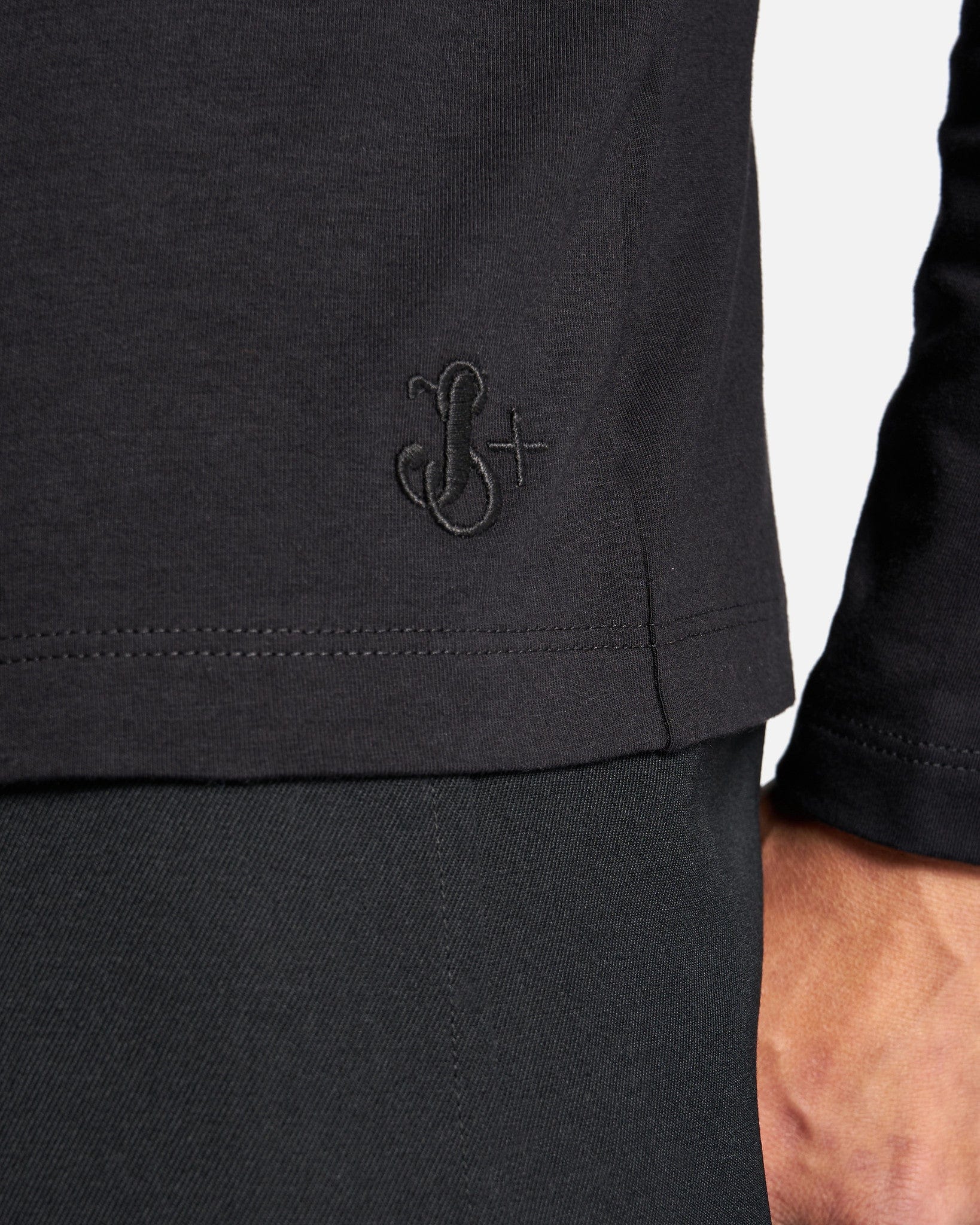 Jil Sander Men's T-Shirts Zipped T-Shirt in Black