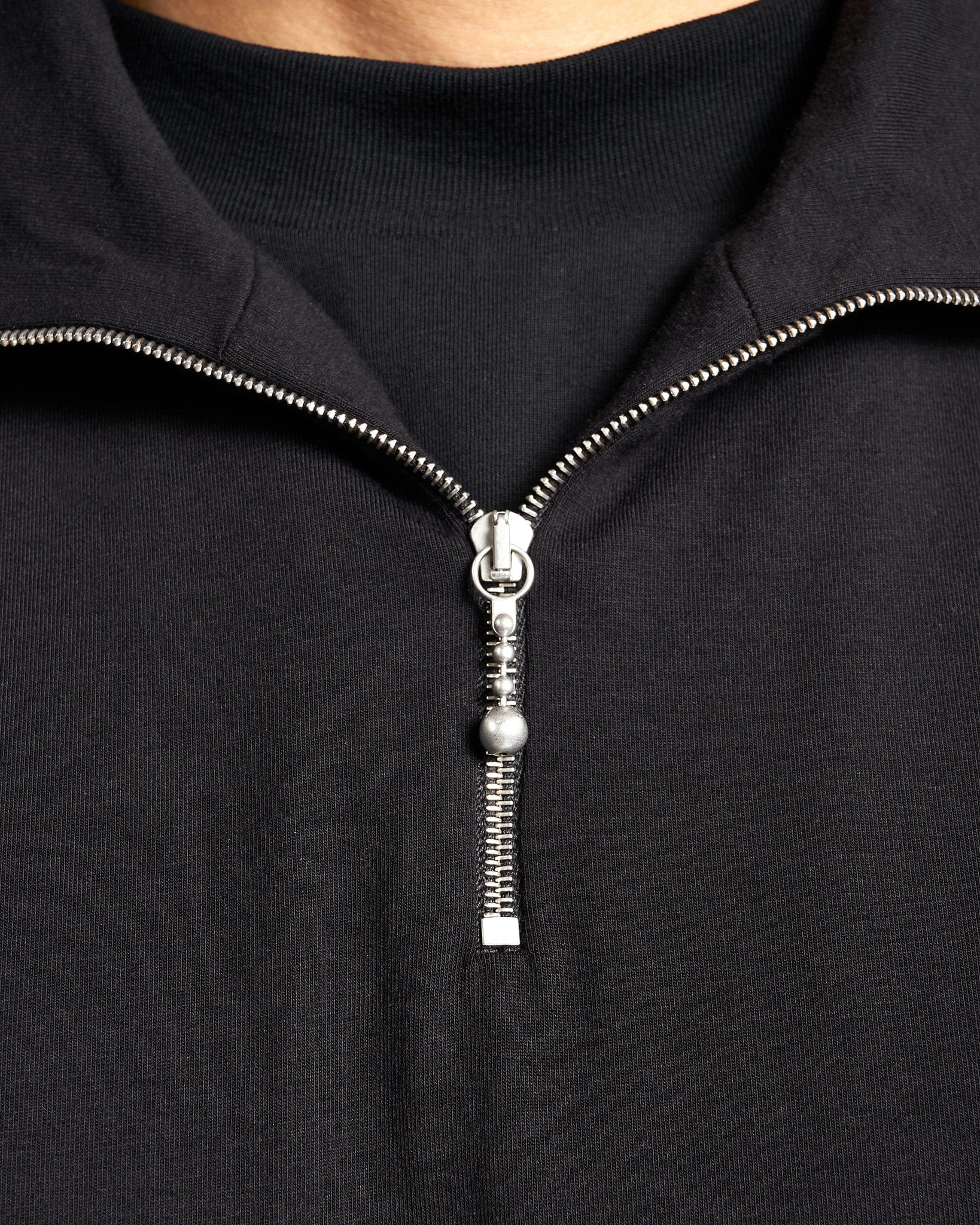 Jil Sander Men's T-Shirts Zipped T-Shirt in Black