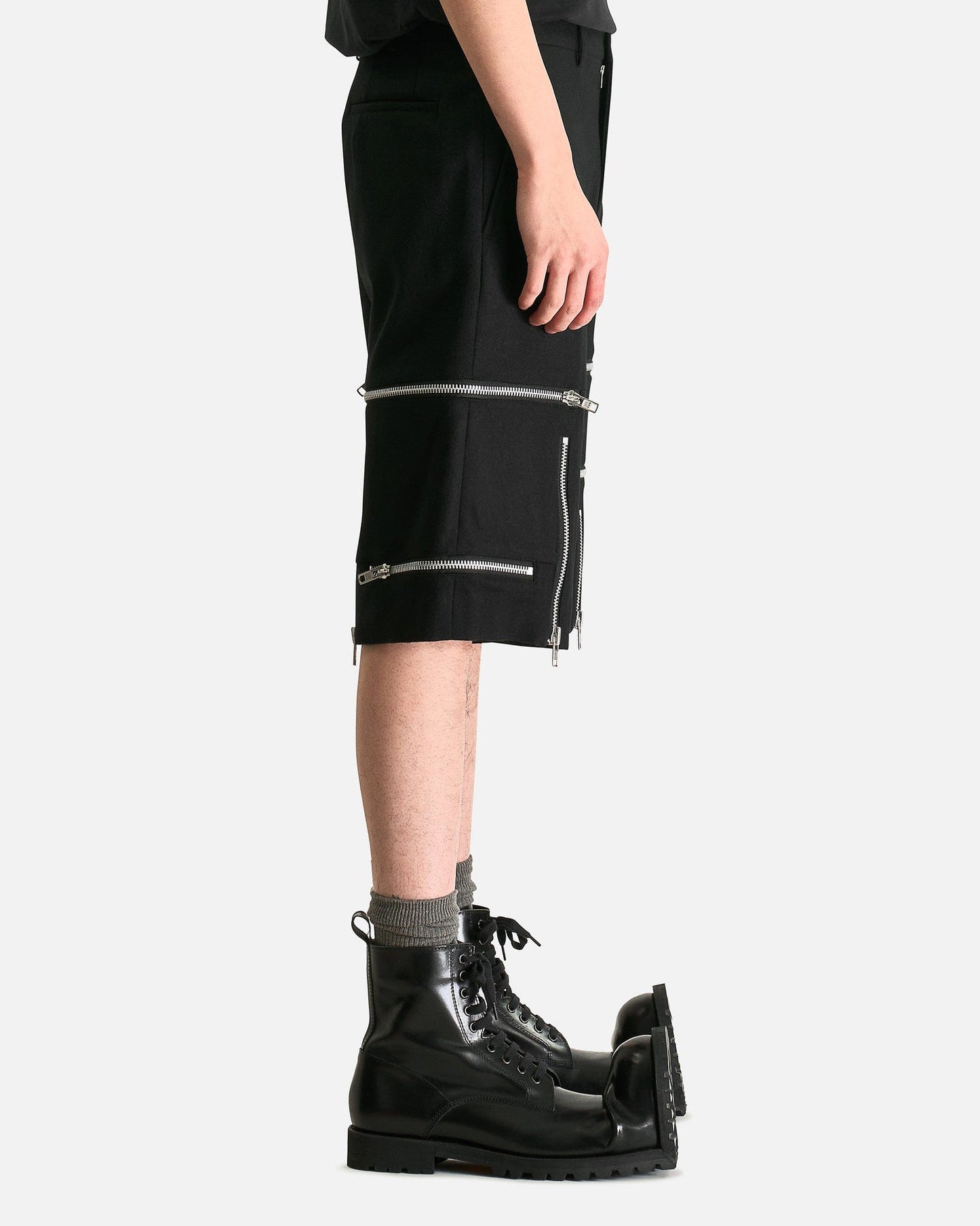 Comme des Garcons HOMME PLUS Men's Shorts Zipper Shorts in Black