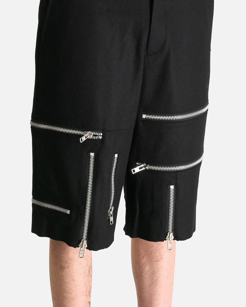 Comme des Garcons HOMME PLUS Men's Shorts Zipper Shorts in Black