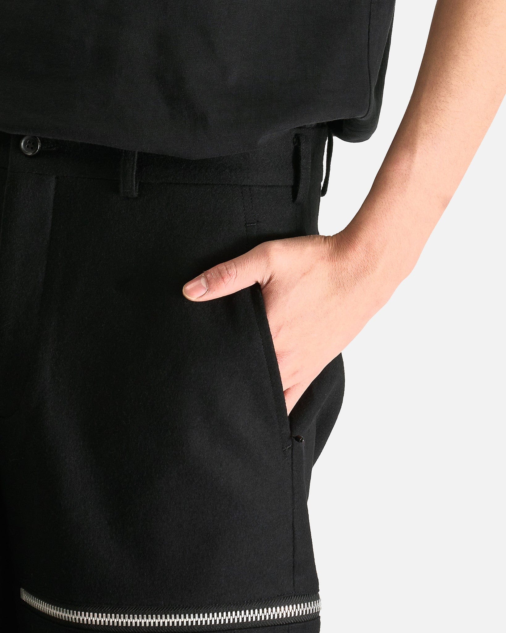 Comme des Garcons HOMME PLUS Men's Shorts Zipper Shorts in Black