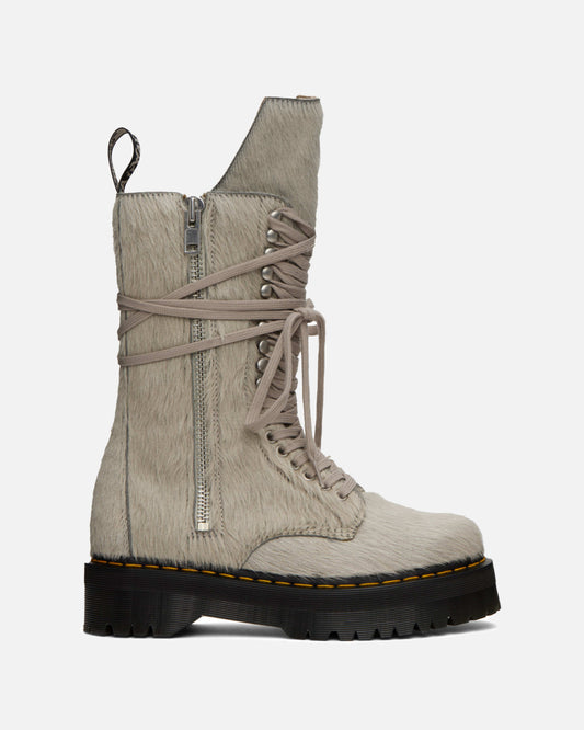 Rick Owens Men's Shoes 1918 Rick Owens Hair On Lace Up Platform Boot in Hair On Lux